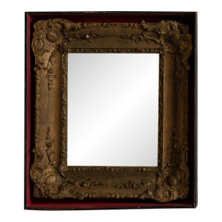19th Century France Rococo Gold Wood Mirror For Sale