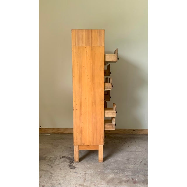 Mid-Century Modern Large Danish Oak Apothecary Cabinet , 1940s For Sale - Image 3 of 8