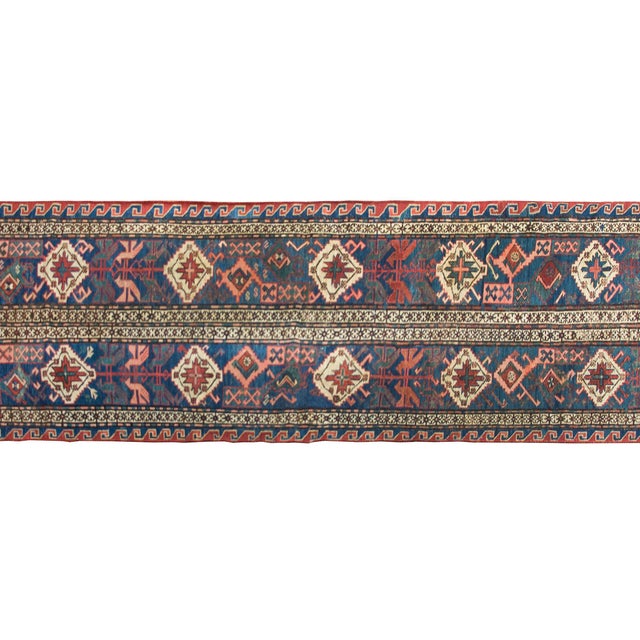 Blue Early 20th Century Persian Soumak Runner For Sale - Image 8 of 15