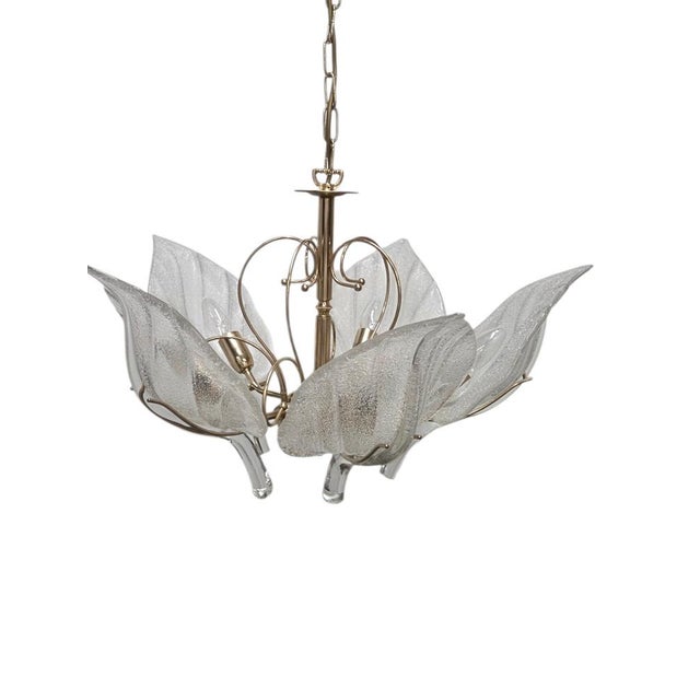 Gold Murano Chandelier by Archimede Seguso for Seguso, 1970s For Sale - Image 8 of 18