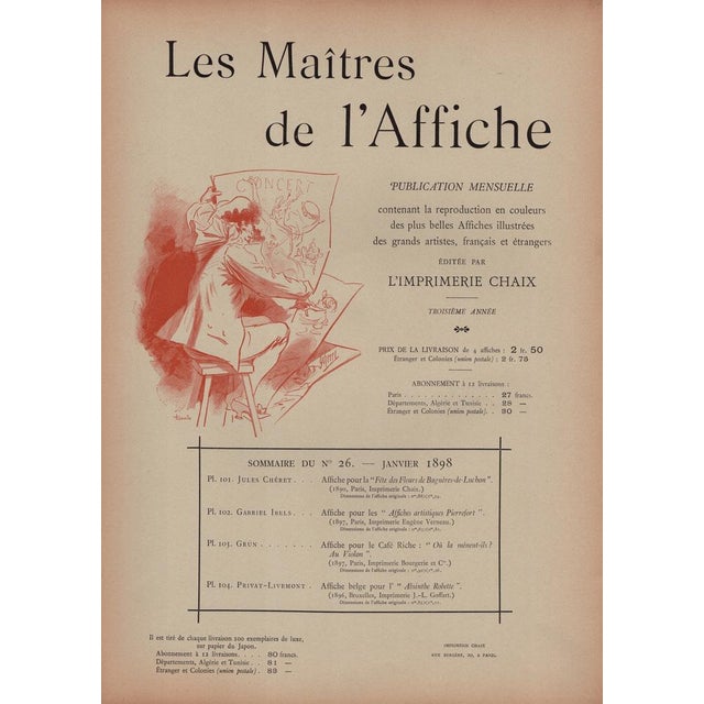 Ibels, Affiches artistiques Pierrefort, Lithograph For Sale - Image 11 of 13