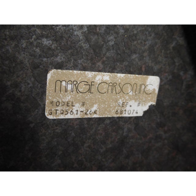 Vintage Marge Carson Mid-Century Modern Black Console Sofa ...