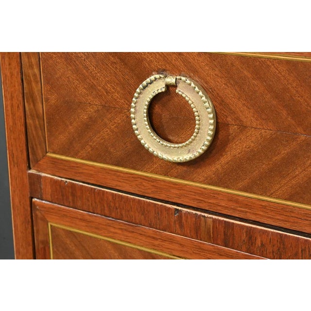 Brown Small 1st Part 20th Century Mahogany Chest of Drawers, 1890s For Sale - Image 8 of 18