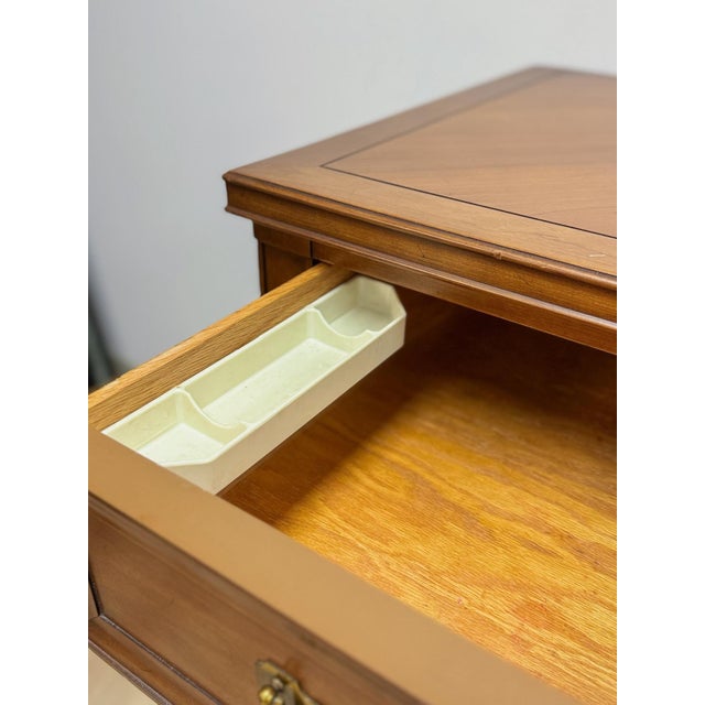 Vintage Dresser Drexel Transitional MCM Nine Drawer Lowboy Brass Handles For Sale - Image 15 of 18