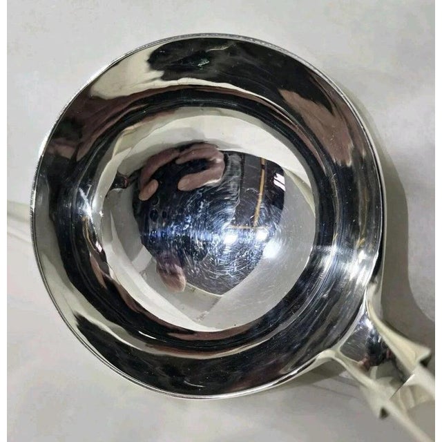 Gold Antique Sterling Silver Soup Ladle from Chawner & Co, London, 1854 For Sale - Image 8 of 10