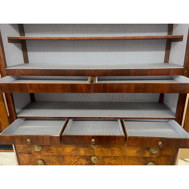 Brown 18th C. Neoclassical Dutch Mahogany Armoire For Sale - Image 8 of 9