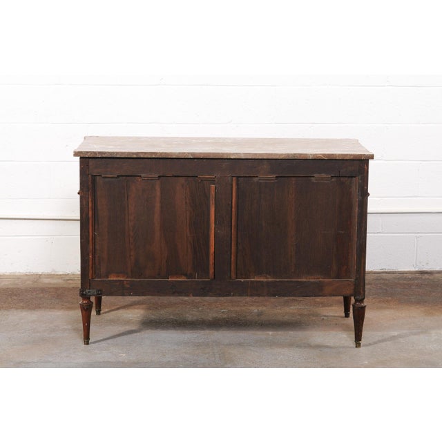 Brown Early 19th Century Neoclassical Period French Marble Top Chest For Sale - Image 8 of 12