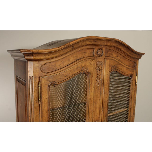 Henredon French Country Style Monumental Bookcase Cabinet For Sale - Image 12 of 12