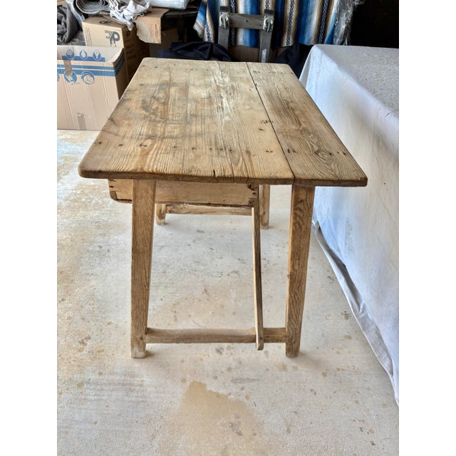 Late 19th Century Spanish Baroque Pine Side Table For Sale - Image 4 of 12