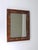 Mid 19th Century Antique Biedermeier Square Walnut Wall Mirror, Vienna, 1850s For Sale - Image 5 of 18