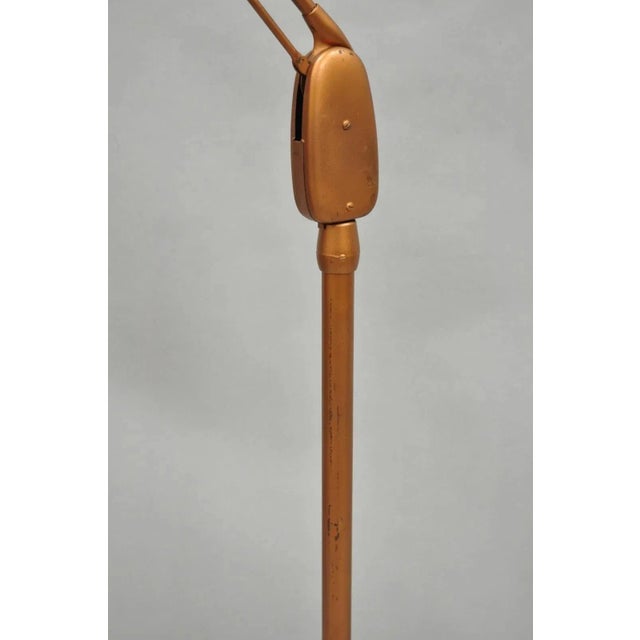 Metal Vintage Dazor Industrial Modern Floating Tall Adjustable Metal Task Floor Lamp For Sale - Image 7 of 14