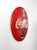 Vintage Coca-Cola sign dating to the 1950s, featuring the iconic bottle logo on a dimensional metal button sign....
