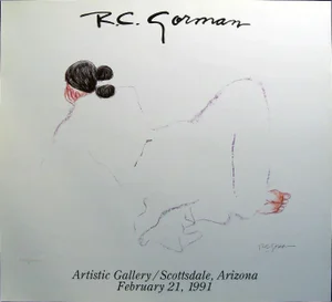 1990s Arizona Gallery RC Gorman Exhibition Poster