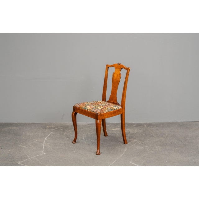 20th Century Art Nouveau Chairs in Oak, Set of 4 For Sale - Image 10 of 18