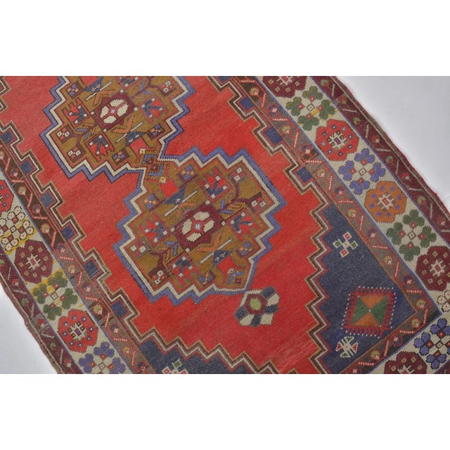 1960s Oushak Handknotted Area Carpet For Sale - Image 5 of 10