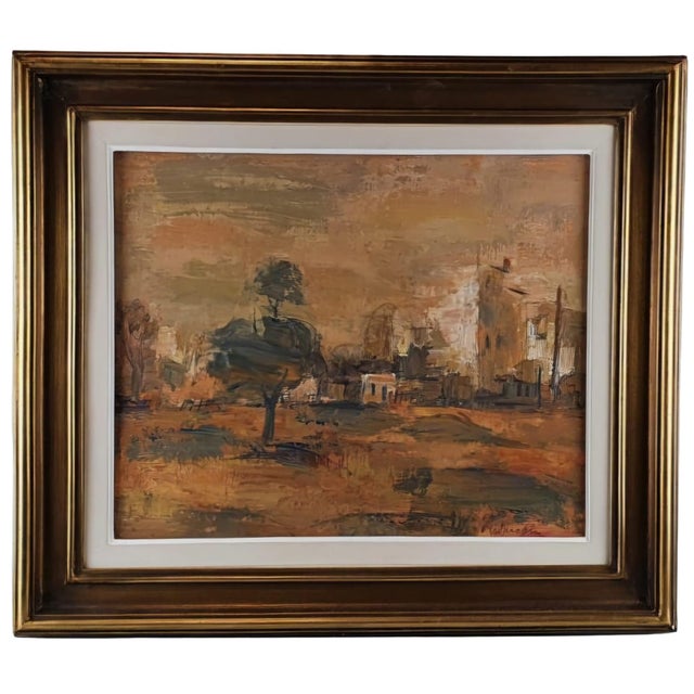 Gheorghe Raducanu, Landscape, 1970s, Oil on Canvas For Sale - Image 8 of 8