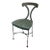 1990s Green Steel Patinated Klismos Chairs - A Pair For Sale