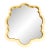 Gabby Home White Faux Horn Scalloped Mirror For Sale