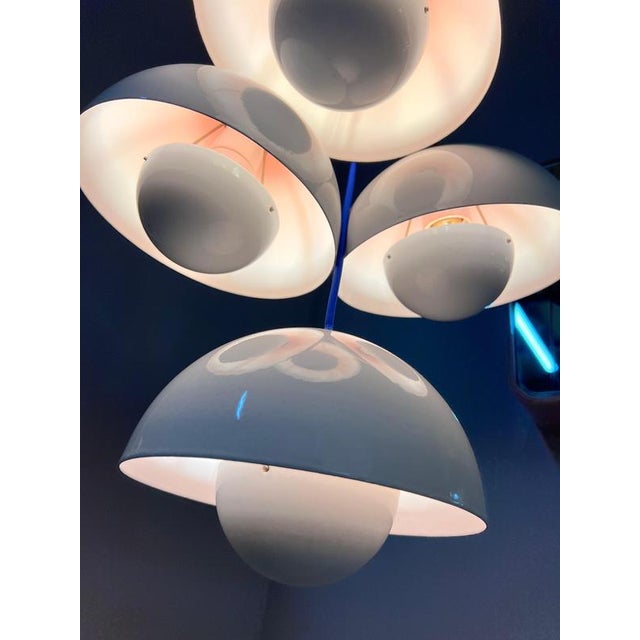 Flowerpot Pendant Lamp in White Enamel by Verner Panton for Louis Poulsen For Sale - Image 11 of 11