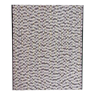 Vintage Abstract, Expressionist, Op Art, MCM Painting on Canvas, Peter C. Petersen, 2000 For Sale