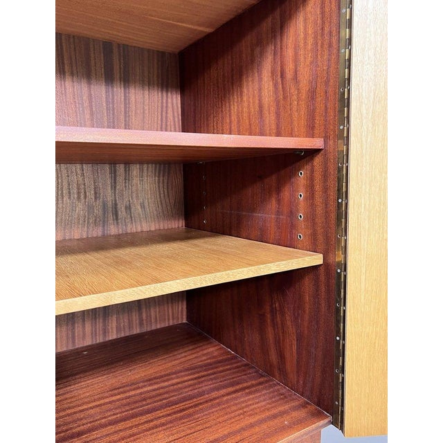 Wood Brown Storage Unit, 1960s For Sale - Image 7 of 9