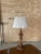 Charming Carved Wood Turned Lamp For Sale - Image 6 of 10