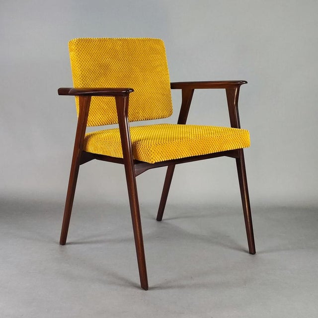 Yellow Wooden Chairs, 1960s, Set of 2 For Sale - Image 6 of 14