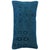 Pillow made from a 20th century Turkish rug with blue cotton back and zipper closure. Its been over-dyed Measures: 13" x 23".