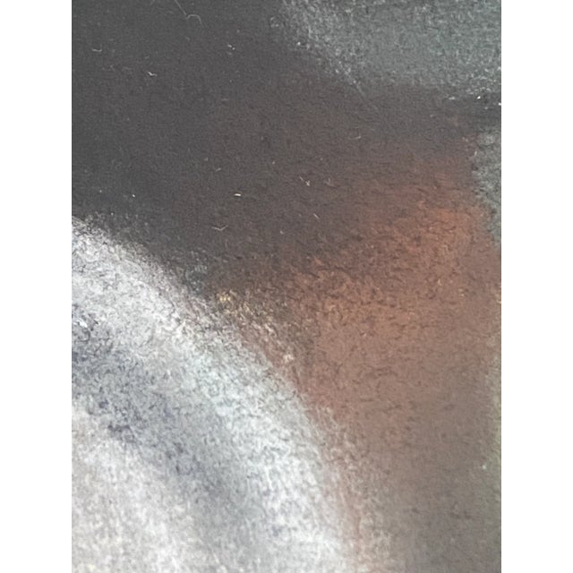 Pastel 1940s Art Deco Botanical Painting For Sale - Image 4 of 9