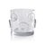 Celeste Clear Glass Candle Holder, 6.75" x 6" For Sale - Image 4 of 4