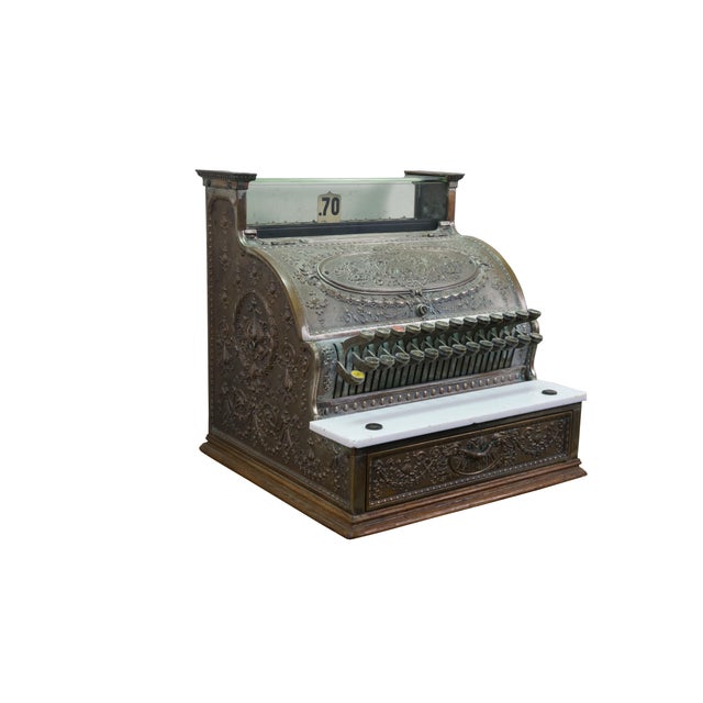 Antique National Cash Register (NCR) Model #349 drug / candy store / pharmacy total adder machine. Serial number 635844,...