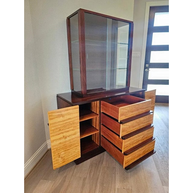 Wood Art Deco Wolfgang Hoffmann for Romweber World's Fair Century Of Progress Display Cabinet For Sale - Image 7 of 13