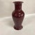 Vintage Deep Red Glazed bulbous form Vase - Sang De Beouf. Unmarked