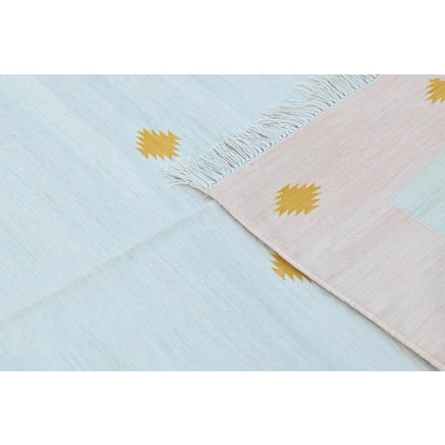 Kolkata Rug, 10' x 14', Pink, Persimmon and White For Sale - Image 9 of 10