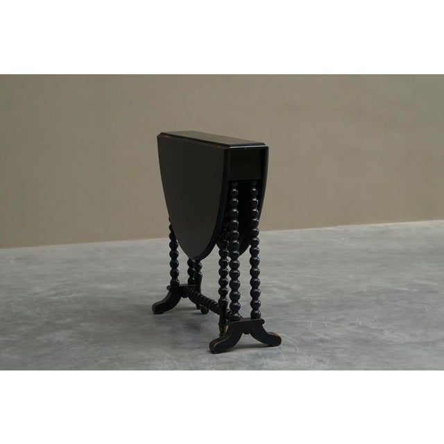 Ebonized Bobbin Turned Baby Sutherland Table, England, Late 19th Century For Sale - Image 16 of 18