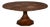 Transitional Round Dining Table, Medium - Warm Brown Oak With Faceted Pedestal Base For Sale