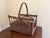 French Country Vintage Rustic Twig Magazine Holder With Arched Handle For Sale - Image 3 of 8