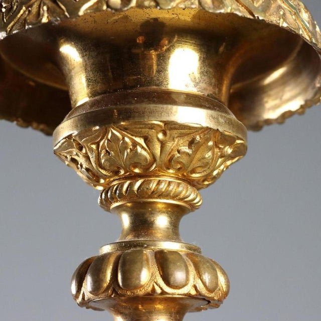 Candleholder in Gilded Bronze For Sale - Image 5 of 12