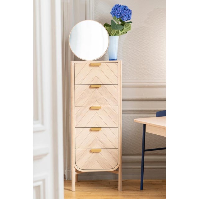 Contemporary Natural Oak Marius Console Table by Harto For Sale - Image 3 of 5