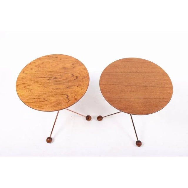 Mid-Century Modern Mid-Century Side Tables in Teak by Albert Larsson from Alberts Tibro, 1960s, Set of 2 For Sale - Image 3 of 8