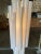 Cream Modernist White Lucite Stacked Tube Chandelier by Rougier, Circa 1970s For Sale - Image 8 of 10