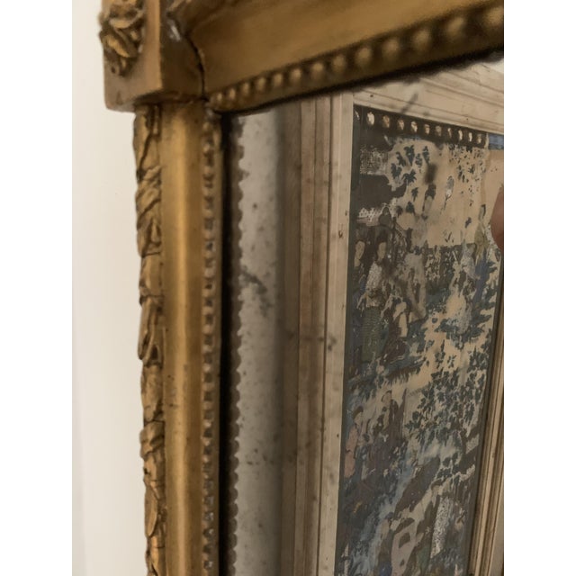 Gold 19th Century French Gilded Mirror with Urn Decoration, 1870 For Sale - Image 8 of 9