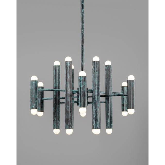 Industrial Vesta Round 24 Chandelier For Sale - Image 17 of 18