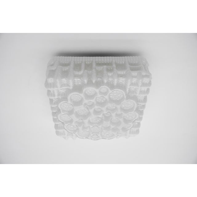 Milk Glass Ring Flush Mount Lamp, Germany, 1960s For Sale - Image 14 of 14