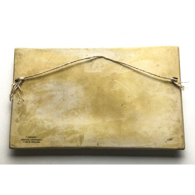 Plastic Ivorex Vintage Sculpture Wall Art of Mission San Gabriel For Sale - Image 7 of 9