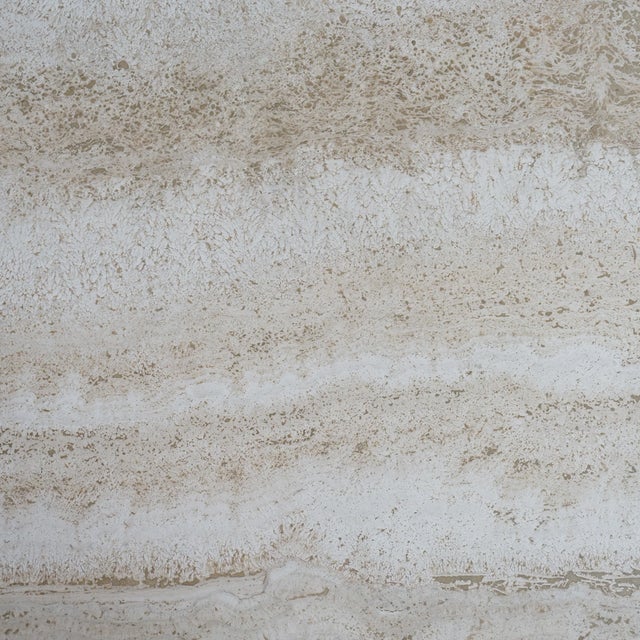 1980s Modernist Travertine Coffee Table For Sale In Philadelphia - Image 6 of 11