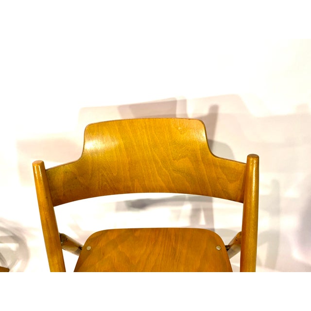Wood Folding Chairs by Egon Eiermann for Wilde+Spieth, 1970s, Set of 4 For Sale - Image 7 of 18