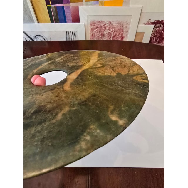 Antique Chinese Jade Disc For Sale - Image 4 of 9