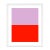 Color Studies, Lilac/Red by Pencil & Paper in White Frame, Small Art Print For Sale