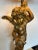 Antique Italian Gilt and Silver Carved Wood Angel Lamp For Sale - Image 9 of 11